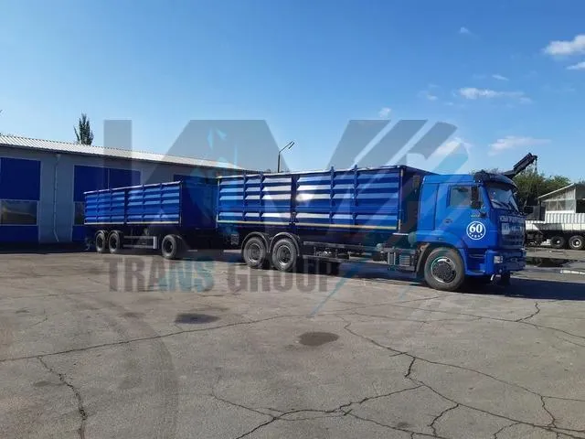 Гидрофикация КАМАЗ под зерновоз 60 куб3 (30+30). Фото 1